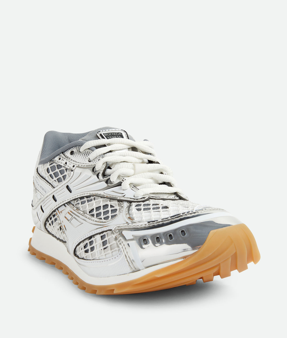 Bottega Veneta Orbit - Argenté/Blanc