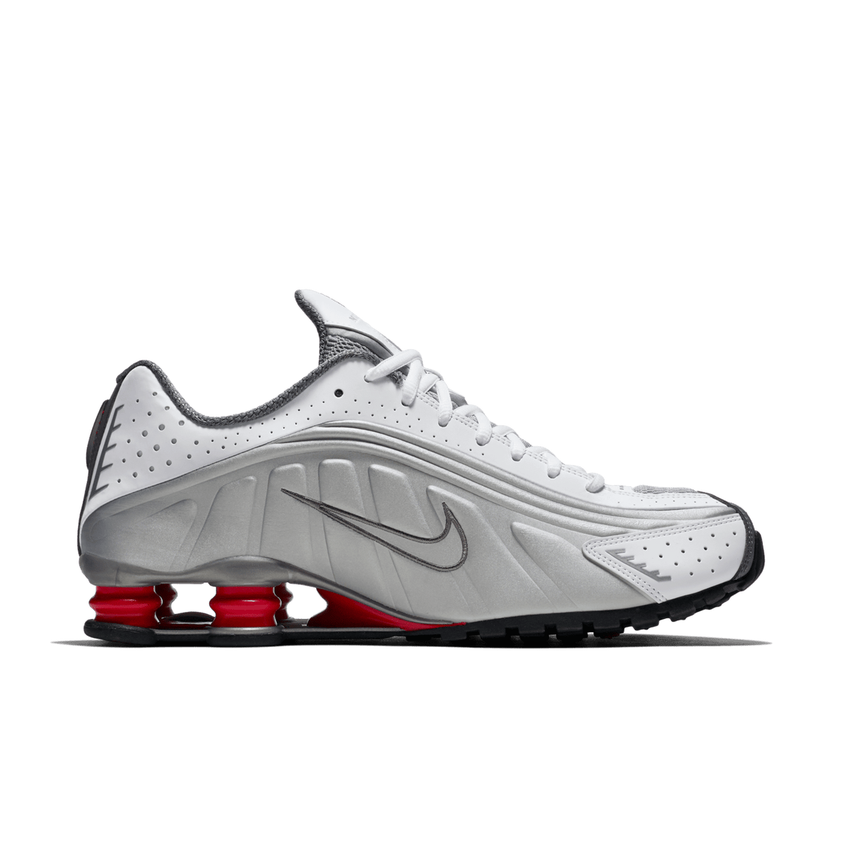 Nike Shox R4 White Metallic Silver