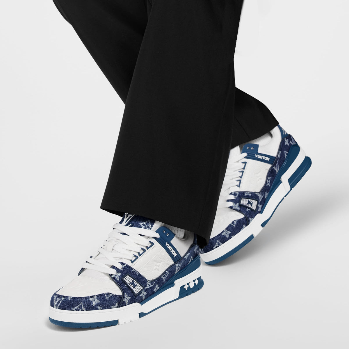 Louis Vuitton LV Trainer Denim - Bleu/Blanc