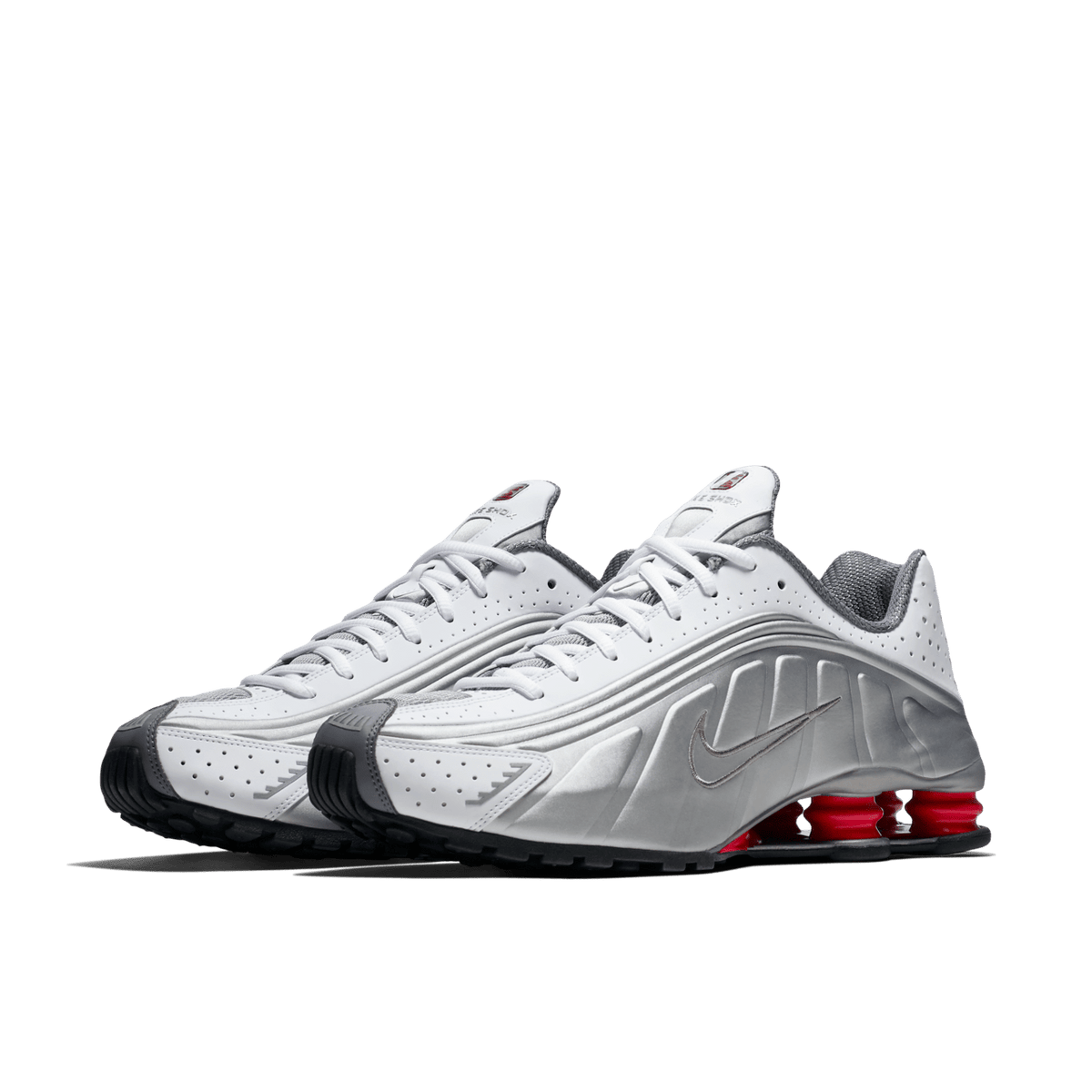 Nike Shox R4 White Metallic Silver