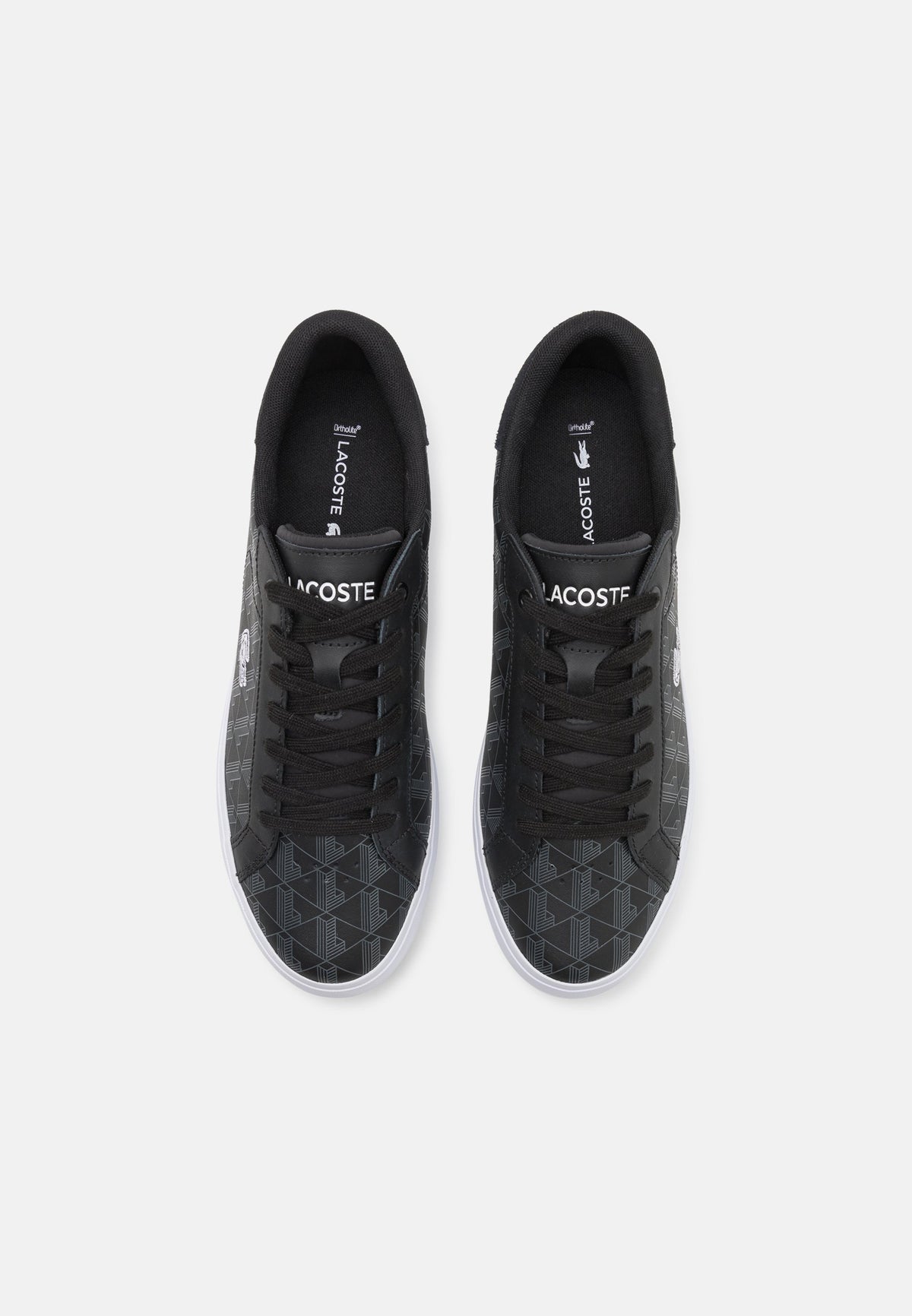 Lacoste Powercourt Monogramme Noir/Blanc