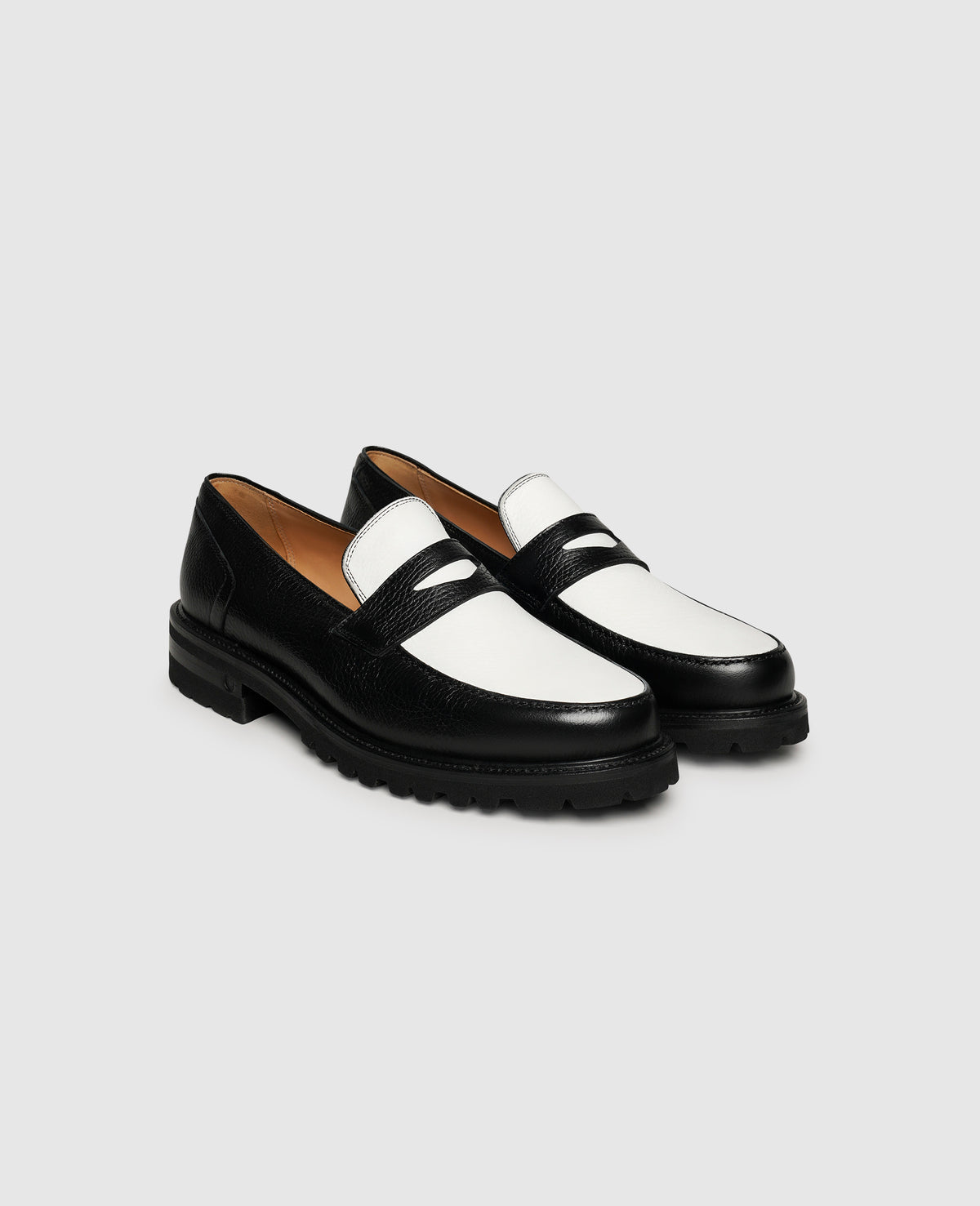 Henry Stevens Haywood PL - Mocassin Bicolore Noir/Blanc