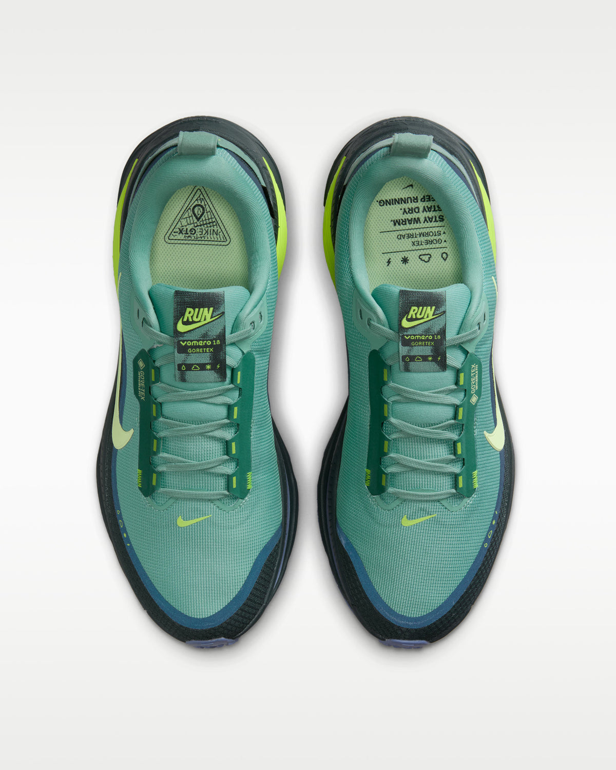 Nike Vomero 18 GORE-TEX Vert Algue/Jaune Volt