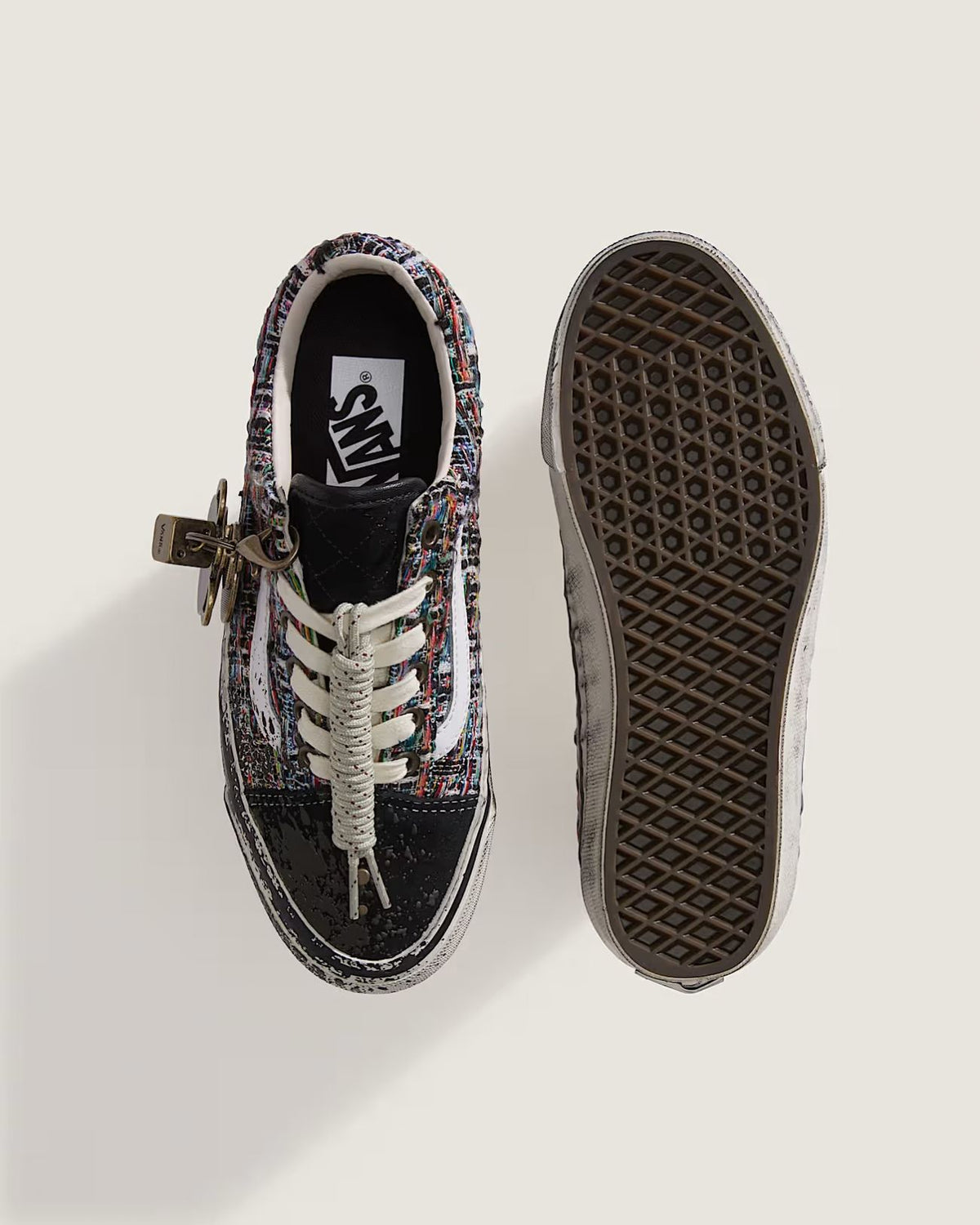 Vans Premium Old Skool Charms - Noir/Gris