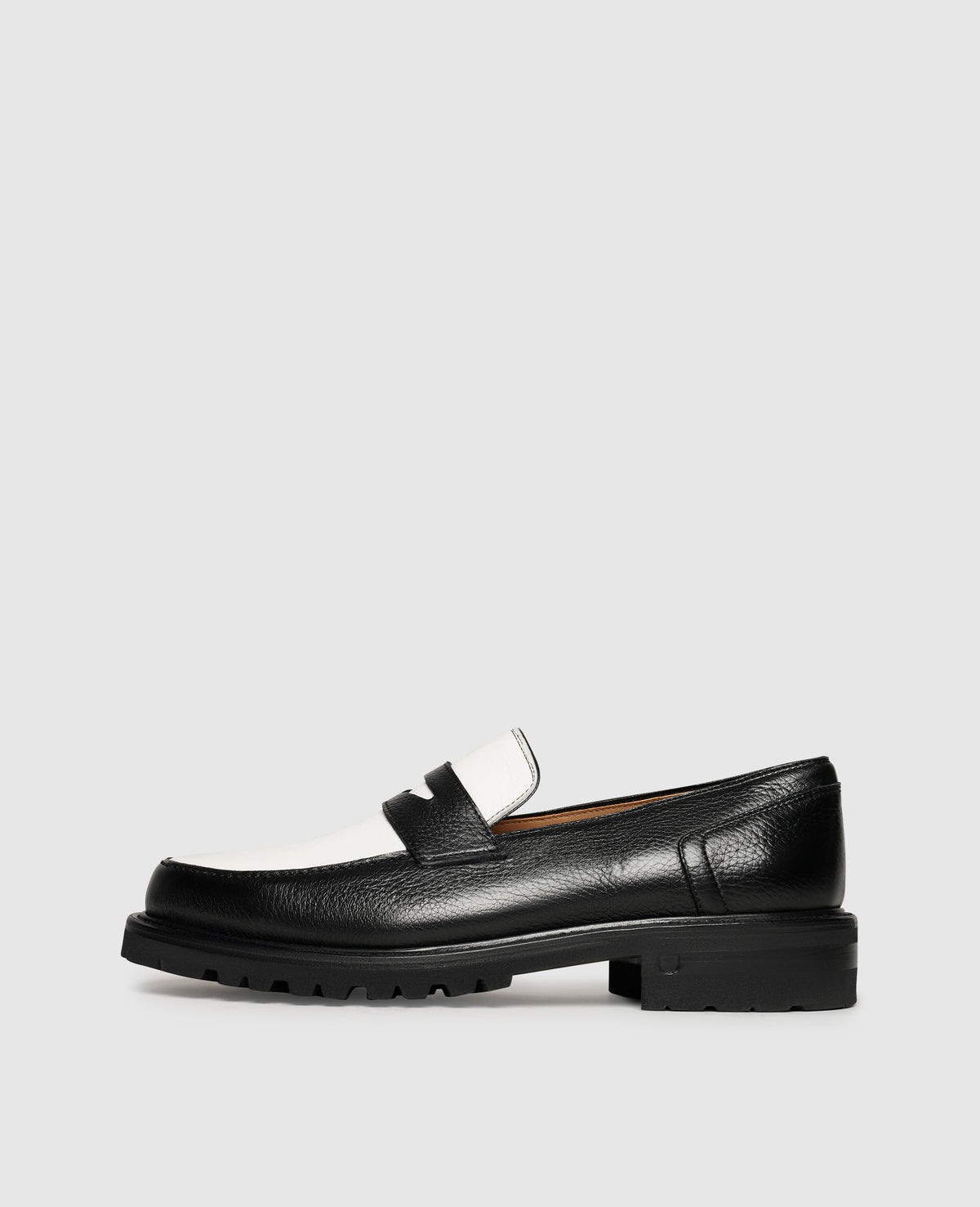 Henry Stevens Haywood PL - Mocassin Bicolore Noir/Blanc