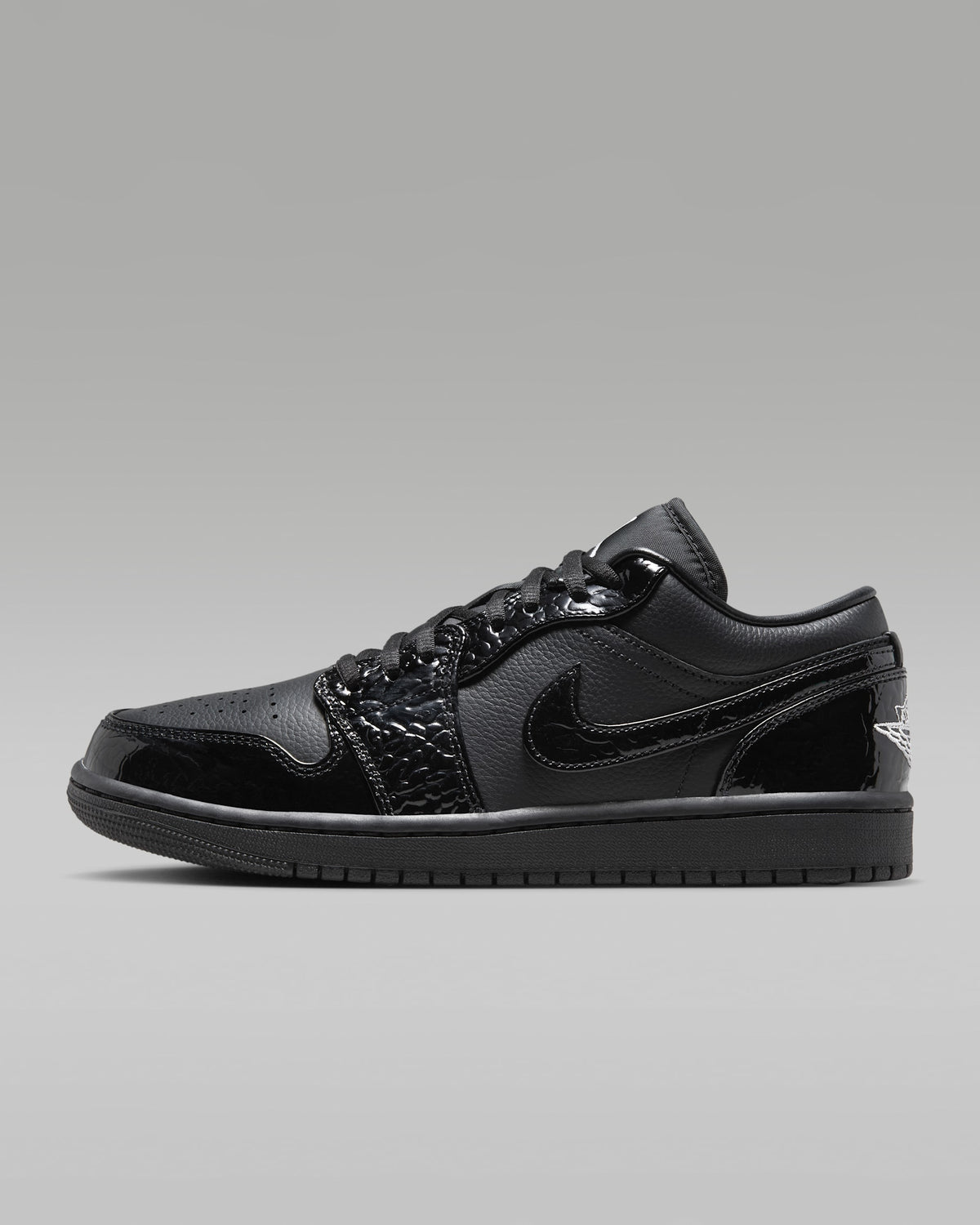 Nike Air Jordan 1 Low SE "Noir" Verni Texturé