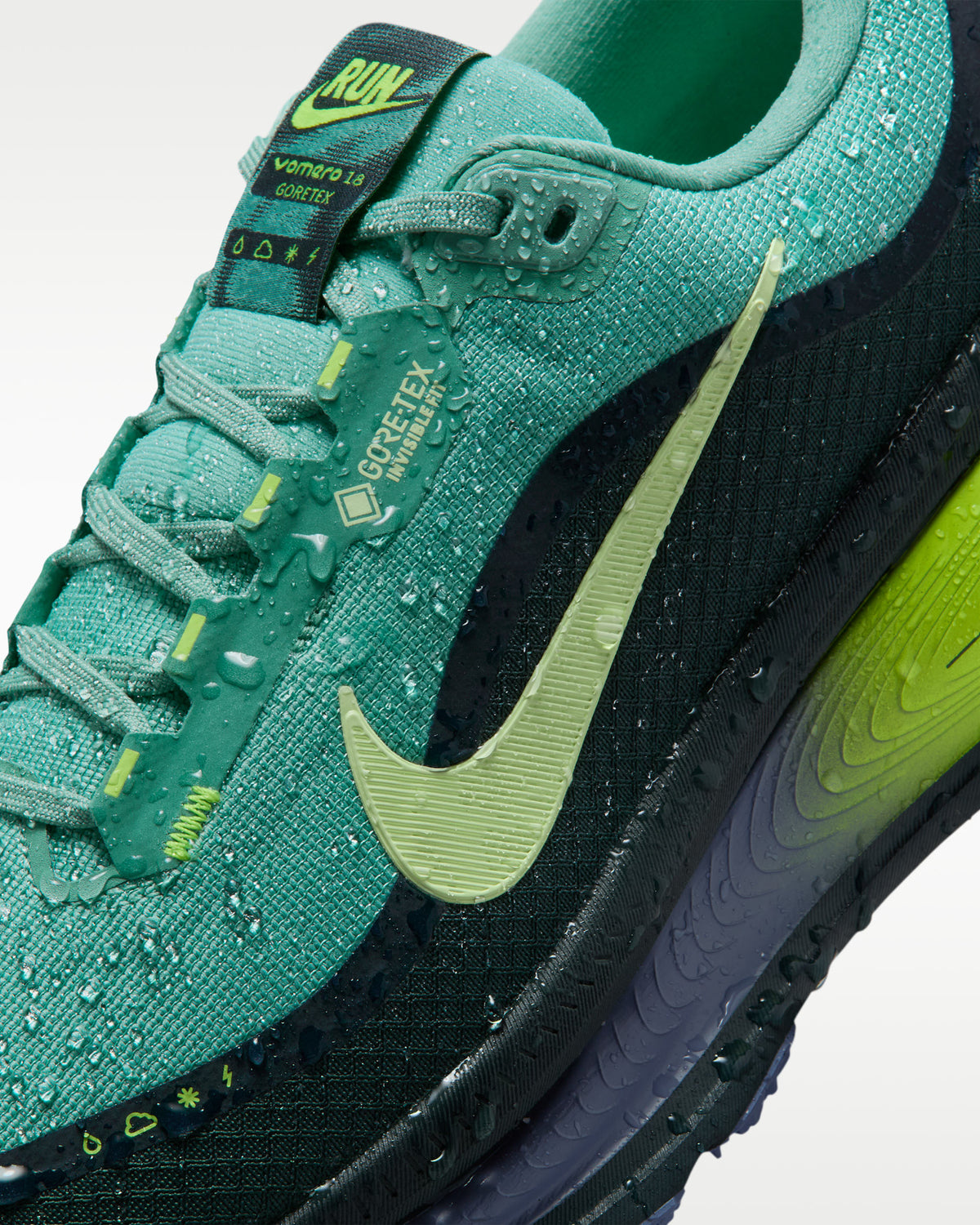 Nike Vomero 18 GORE-TEX Vert Algue/Jaune Volt