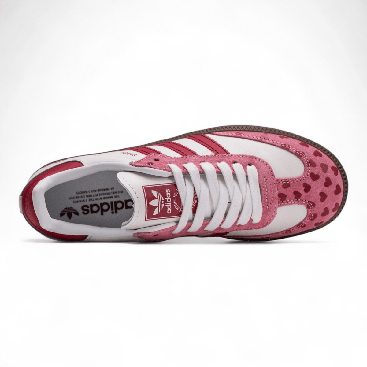 Adidas Samba x CDG Play - Blanc/Rose/Rouge