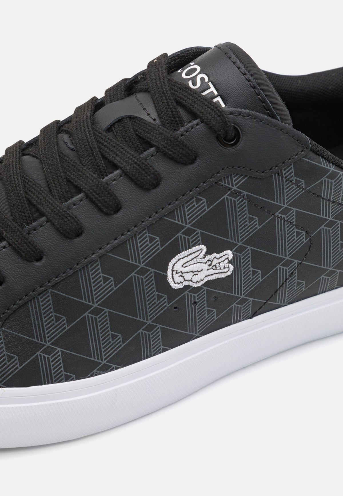 Lacoste Powercourt Monogramme Noir/Blanc