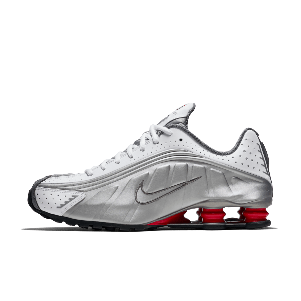 Nike Shox R4 White Metallic Silver