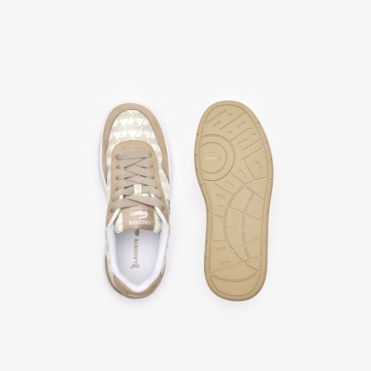 Lacoste Ace Clip Monogram Beige